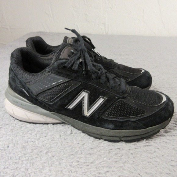 New Balance Womens 990v5 Sneaker Shoes size 9.5 B Black Suede w990bk5 - Picture 1 of 12